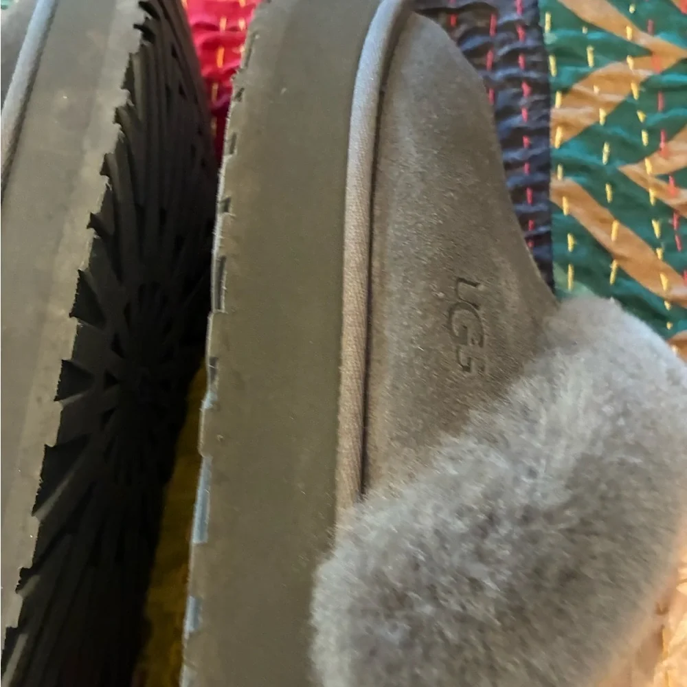 UGG Charcoal Plush Slippers - Picture 7 of 11